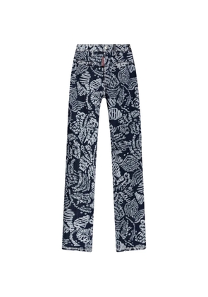 DSQUARED2 printed trousers - Blue