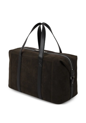 Karl Lagerfeld faux-suede duffle bag - Brown