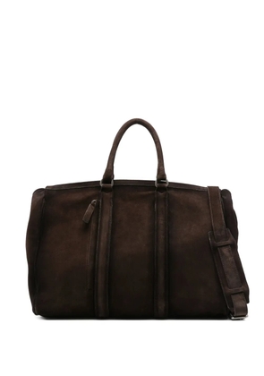 Officine Creative suede travel bag - Brown