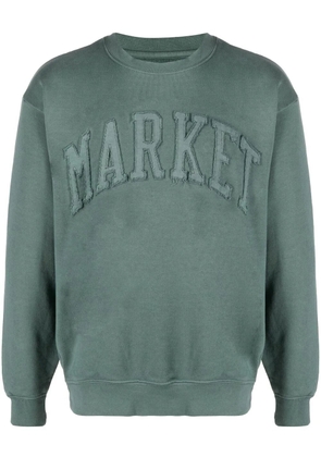 MARKET embroidered-logo sweatshirt - Green