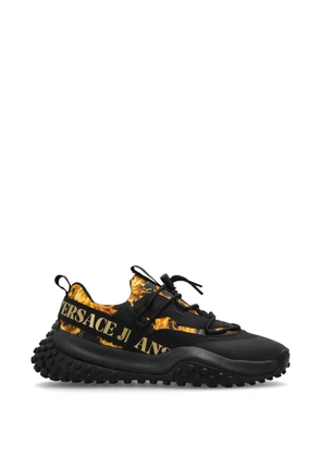 Versace Jeans Couture pattern lace-up sneakers - Black