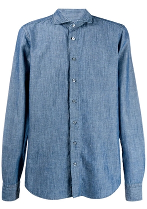 Dell'oglio a cutaway collar shirt - Blue