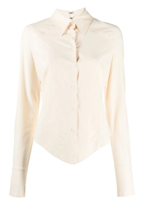 KNWLS fitted button-up shirt - Neutrals