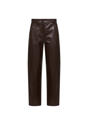 'S Max Mara logo-patch trousers - Brown