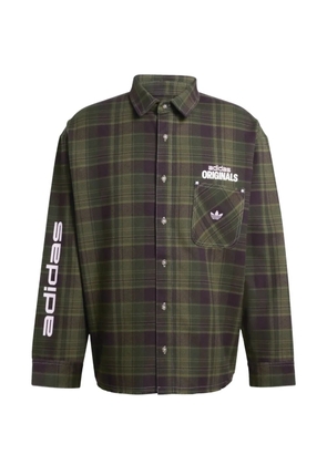 adidas checked pocket shirt - Green