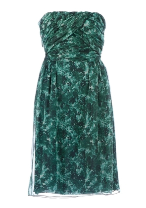 Giambattista Valli printed strapless dress - Green