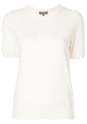 N.Peal cashmere round neck T-shirt - Neutrals