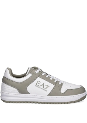Ea7 Emporio Armani logo-detail sneakers - White
