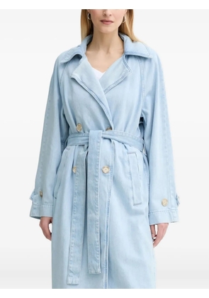 Marc O'Polo double-breasted denim trench coat - Blue