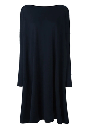 Daniela Gregis boat neck ruched dress - Blue