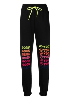 IRENEISGOOD slogan drawstring tracksuit bottoms - Black