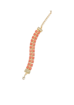 Patrizia Pepe bead-embellished bracelet - Orange