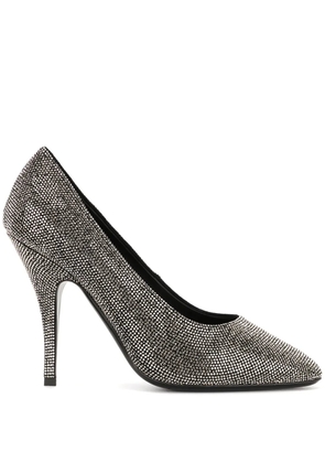 Ferragamo crystal-embellished pumps - Grey