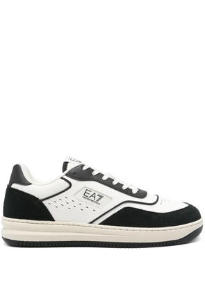 Ea7 Emporio Armani leather sneakers - Black