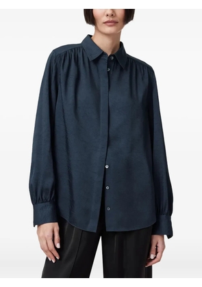 AllSaints Aggie gathered shirt - Blue