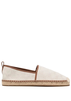 Michael Kors logo-print square-toe espadrilles - Brown