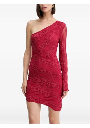 Charo Ruiz Ibiza one-shoulder textured mini dress