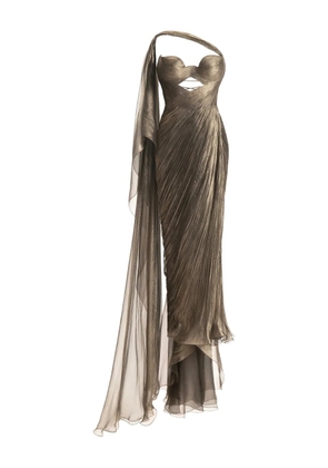 Maria Lucia Hohan Yasmine one-shoulder midi dress - Neutrals