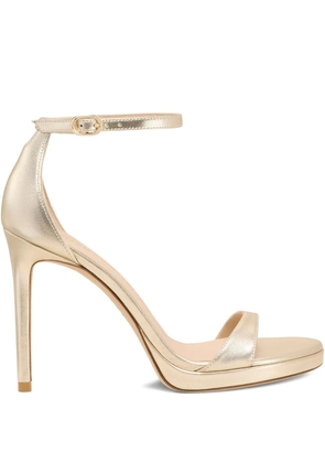 Stuart Weitzman platform ankle-strap sandals - Gold
