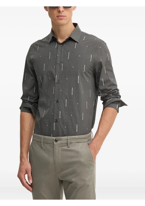 Armani Exchange striped buttoned shirt - Grey