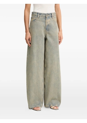 Miss Sixty wide-leg button-fly denim jeans - Blue