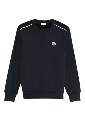Moncler logo-appliqué sweatshirt - Blue