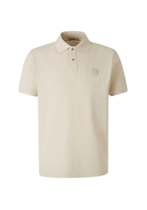 Moncler tonal patch metal button polo shirt - Neutrals