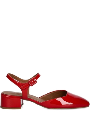 BILLI BI patent leather ankle-strap pumps - Red