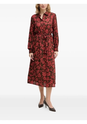 Benetton floral-pattern midi dress - Brown