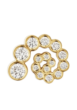 Sophie Bille Brahe 18K yellow gold Petit Rêve Escargot diamond earring