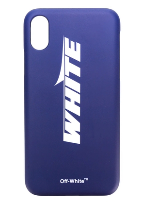 Off-White logo iPhone X case - Blue
