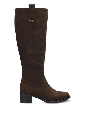 MEXX zip block heel boots - Brown