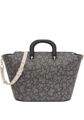 TOUS bear-print tote bag - Black