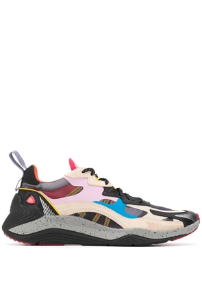 McQ Swallow contrast panel ridged sole sneakers - Pink