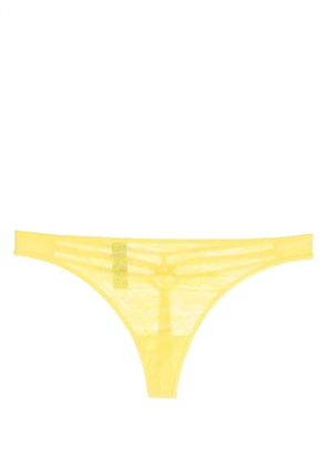 Marlies Dekkers Space Odyssey sheer-lace thong - Yellow