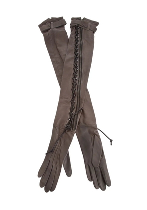 Haider Ackermann woven arm glove - Grey