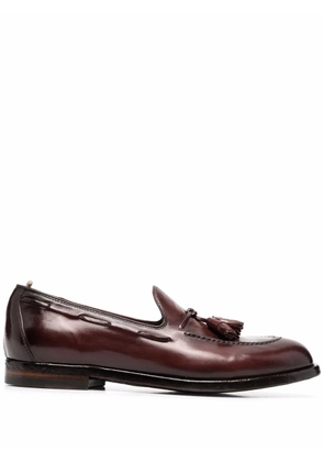 Officine Creative tassel-detail leather loafers - Brown