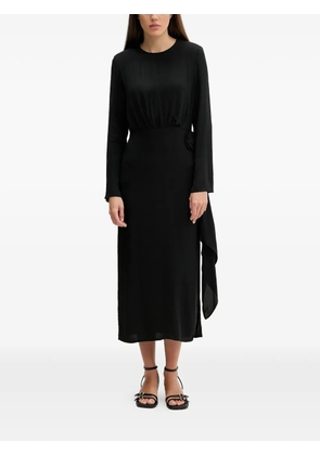 HUGO floral-detail midi dress - Black