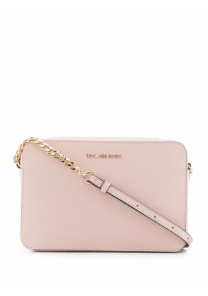 Michael Michael Kors large Jet Set leather crossbody bag - Pink