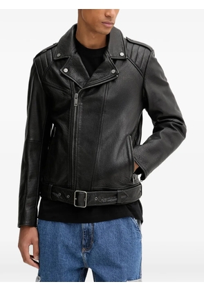 HUGO leather jacket - Black