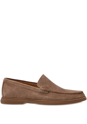 BOSS suede loafers - Brown