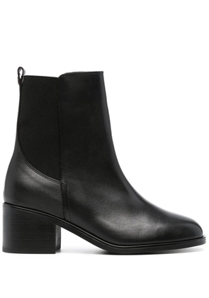 Tommy Hilfiger Essential 55mm leather ankle boots - Black