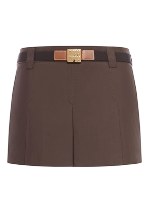 Miu Miu cotton mini skirt - Brown
