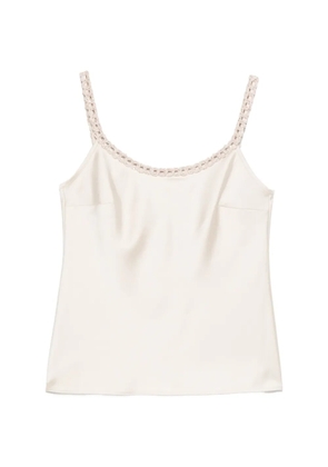 D.Exterior braided-trim top - Neutrals