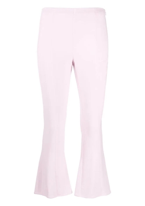 Blumarine cropped flared trousers - Pink
