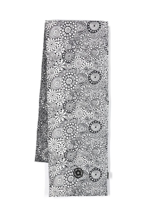 10 CORSO COMO swirl-print down-padded scarf - Black