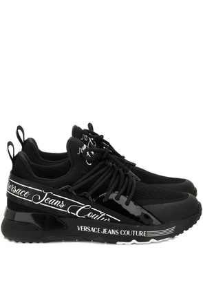 Versace Jeans Couture logo-detail lace-up sneakers - Black