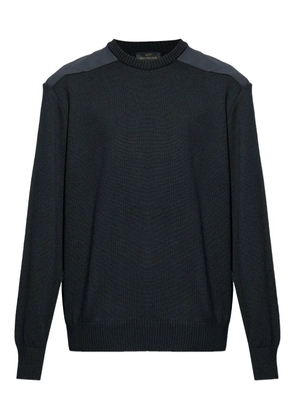 Paul & Shark wool shoulder-patch sweater - Black