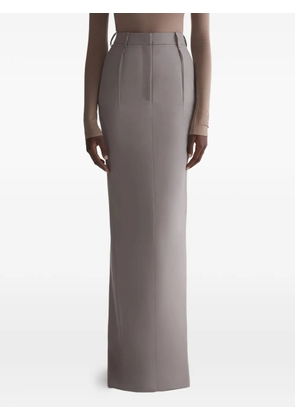 Mugler split maxi skirt - Neutrals