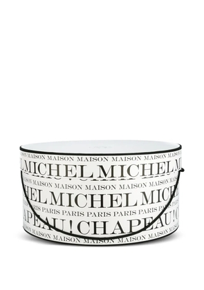 Maison Michel logo hat box - White